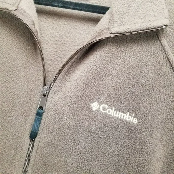 Columbia Jacket Womens Large Brown Fleece Long Sleeve Full Zip - Picture 2 of 10